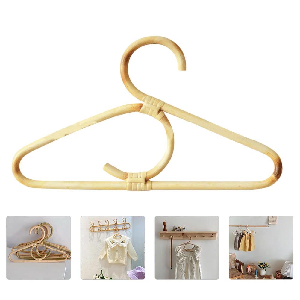 

Hanger Clothing Kids Dress Baby Clothes Newborn Drying Robe Girls Suit Wooden Rattanwall Child Decor Room Hooks Wood