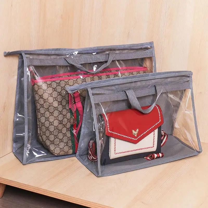 

Transparent Protection Dust-proof Bag Handbag Hanging Organizer