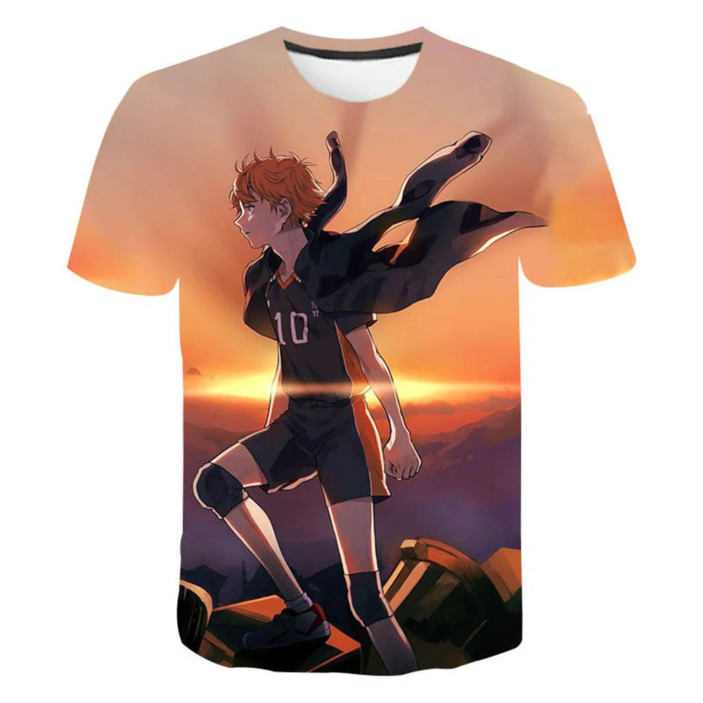 

Haikyuu аниме одежда футболка для мужчин Camisetas манга Топы Ropa Hombre уличная одежда мужская футболка летние футболки