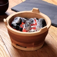small household barbecue mesh charcoal stove outdoor hot pot soup porridge casserole clay pottery grill fire tea stove teaware