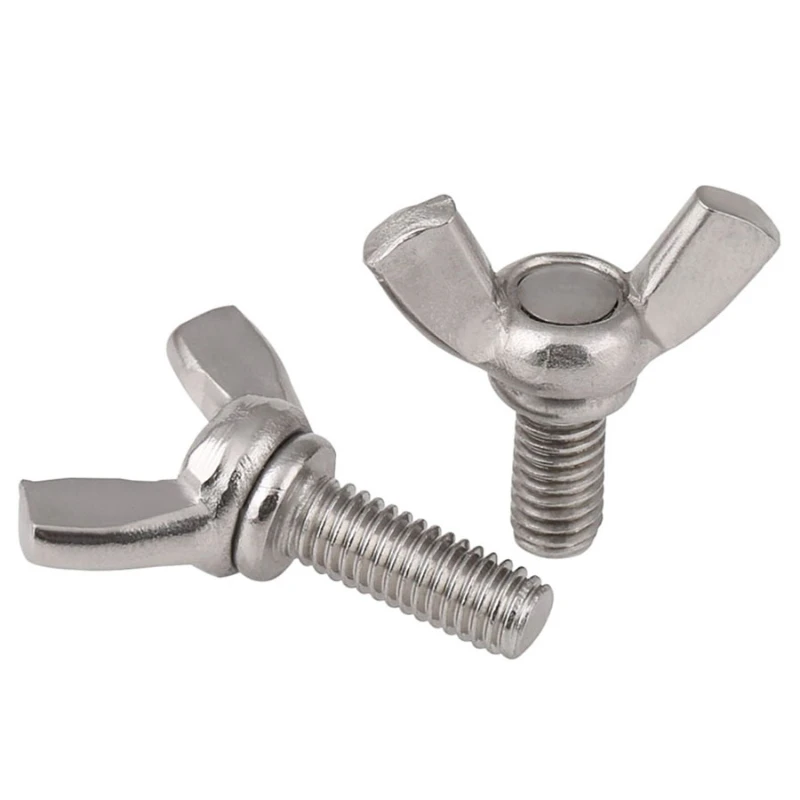 

M4-M8 316 Stainless Steel Butterfly Bolt Wing Bolt Thumb Wing Screw Claw Hand Tighten Screws