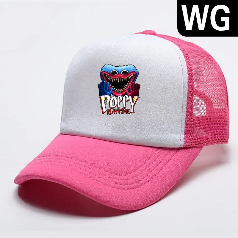 

Poppy Fashion Kids Spring/summer Baseball Cap Boys Rebound Caps Girls Sun Hats Children's Mesh Caps Print Baby Age Strap Type