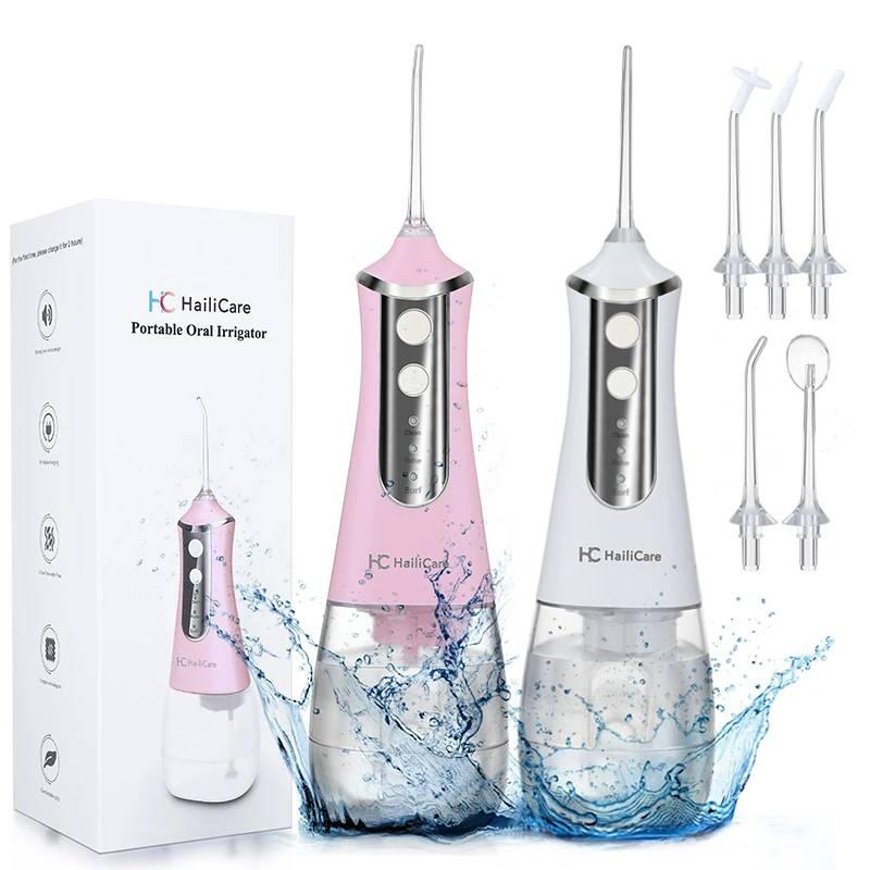 

3 Modes Oral Irrigator USB Rechargeable Water Floss Portable Dental Water Flosser Jet 350ml Dental Teeth Cleaner