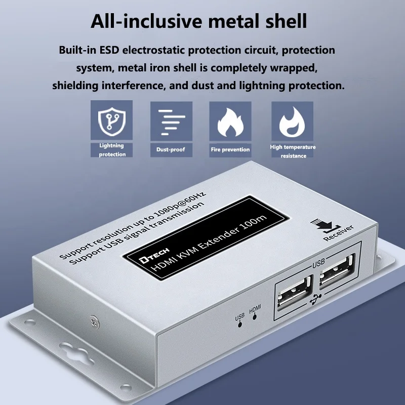 Удлинитель KVM mini USB 2 0 в ретро стиле 50 м беспроводной удлинитель 1080p hd для домашнего