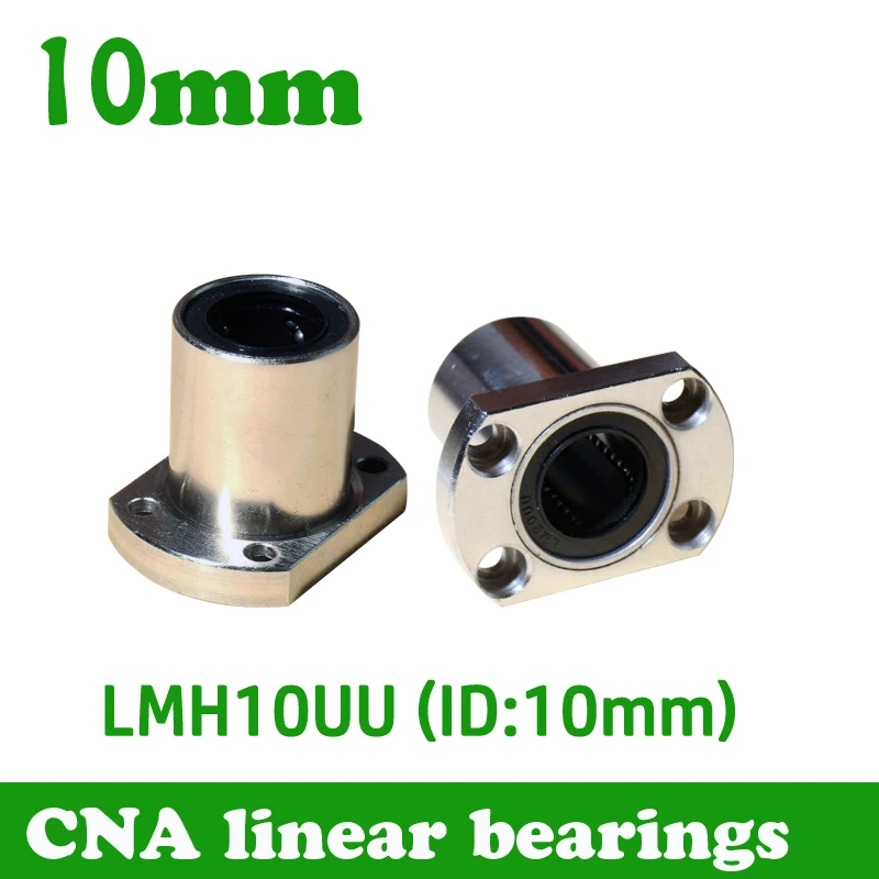 2pcs/lot Free shipping LMH10UU 10mm flange linear bearing CNC Linear Bush LMH10