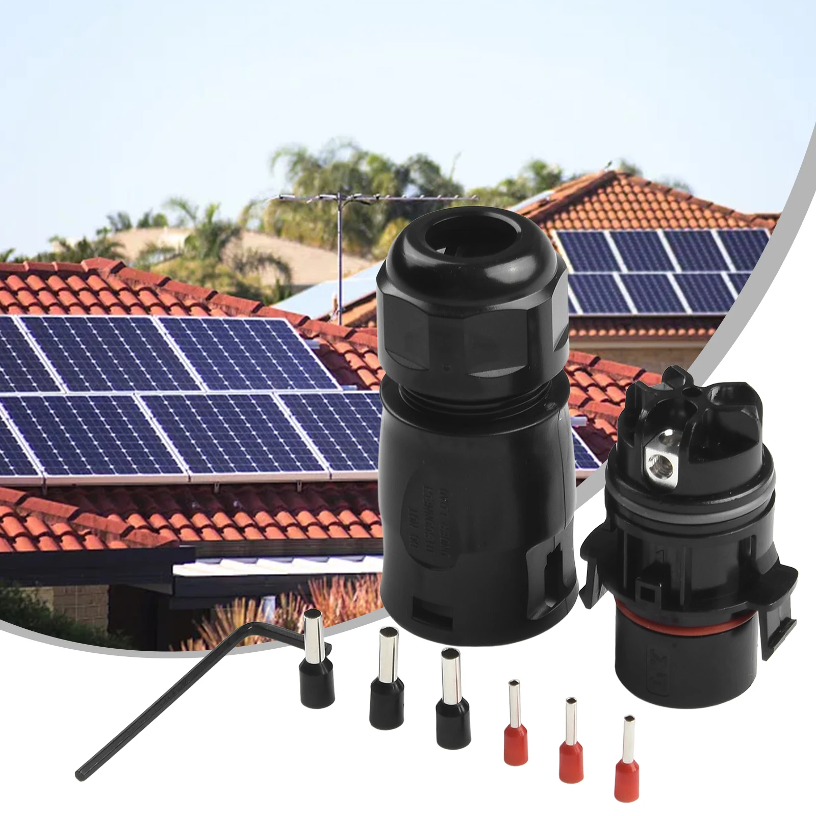 Фото Кабель для подключения Deye LY01 PV Connector (внутренний/наружный, 690В, Plug-in-Play, IP68) для кабелей 7.5-13 мм №2