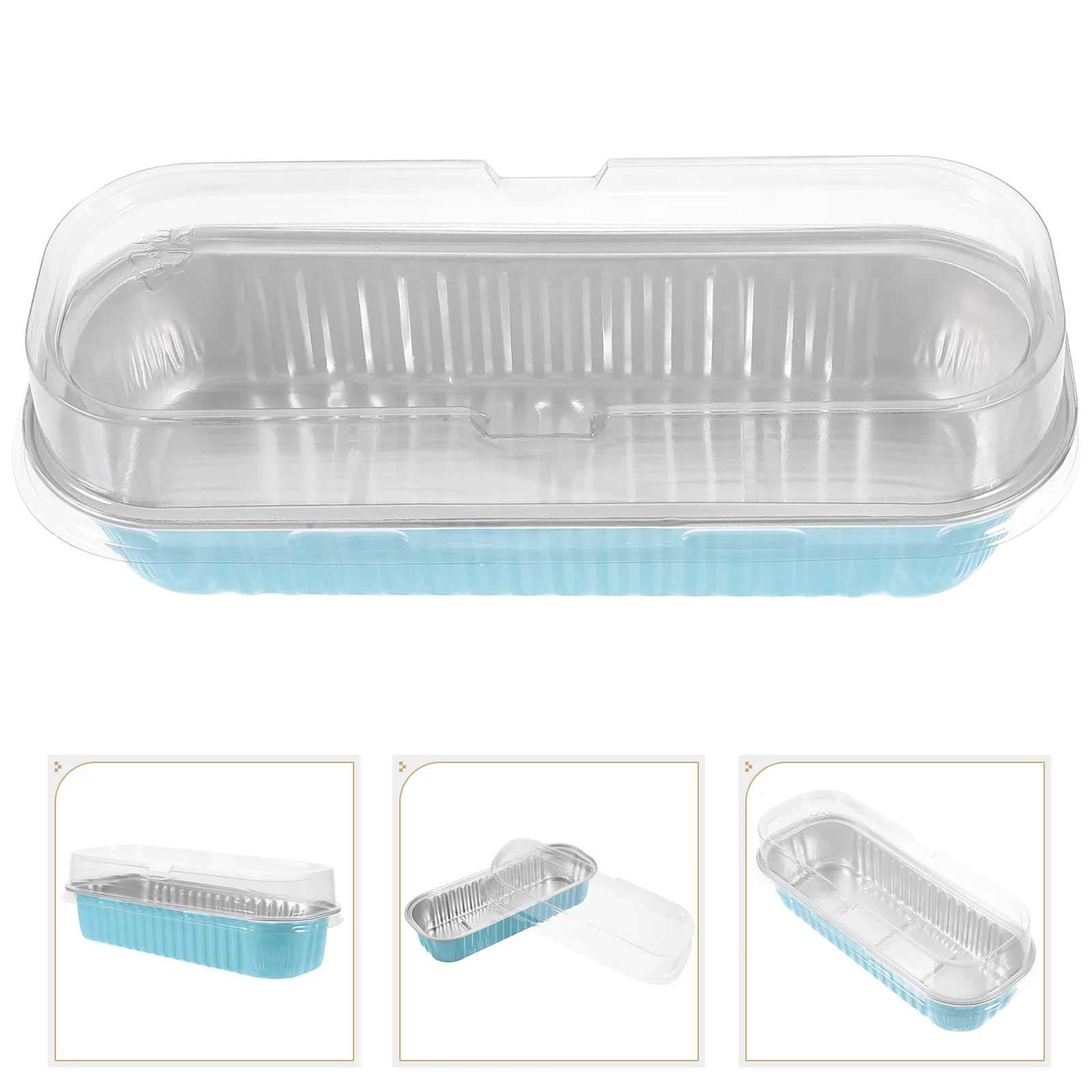 

25 Pcs Baking Mold Sheet Lid Cake Pans Lids Bread Food Containers Disposable Plastic Foil