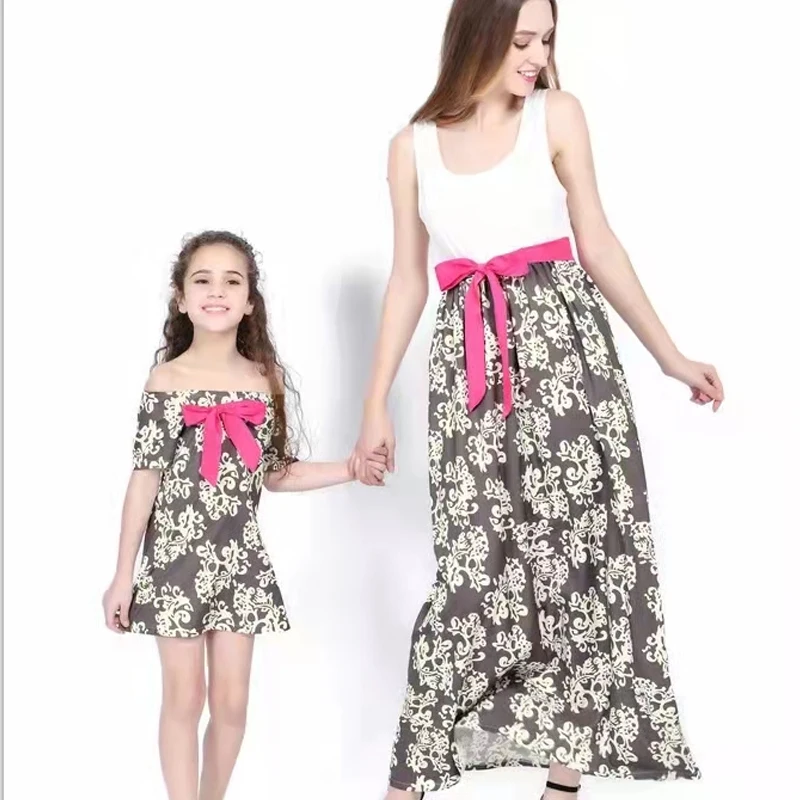 

Модель 2022 года, наряд для мамы и дочки, комбинированное платье, свадебные платья для мамы и дочки, семейные одинаковые наряды, семейный образ