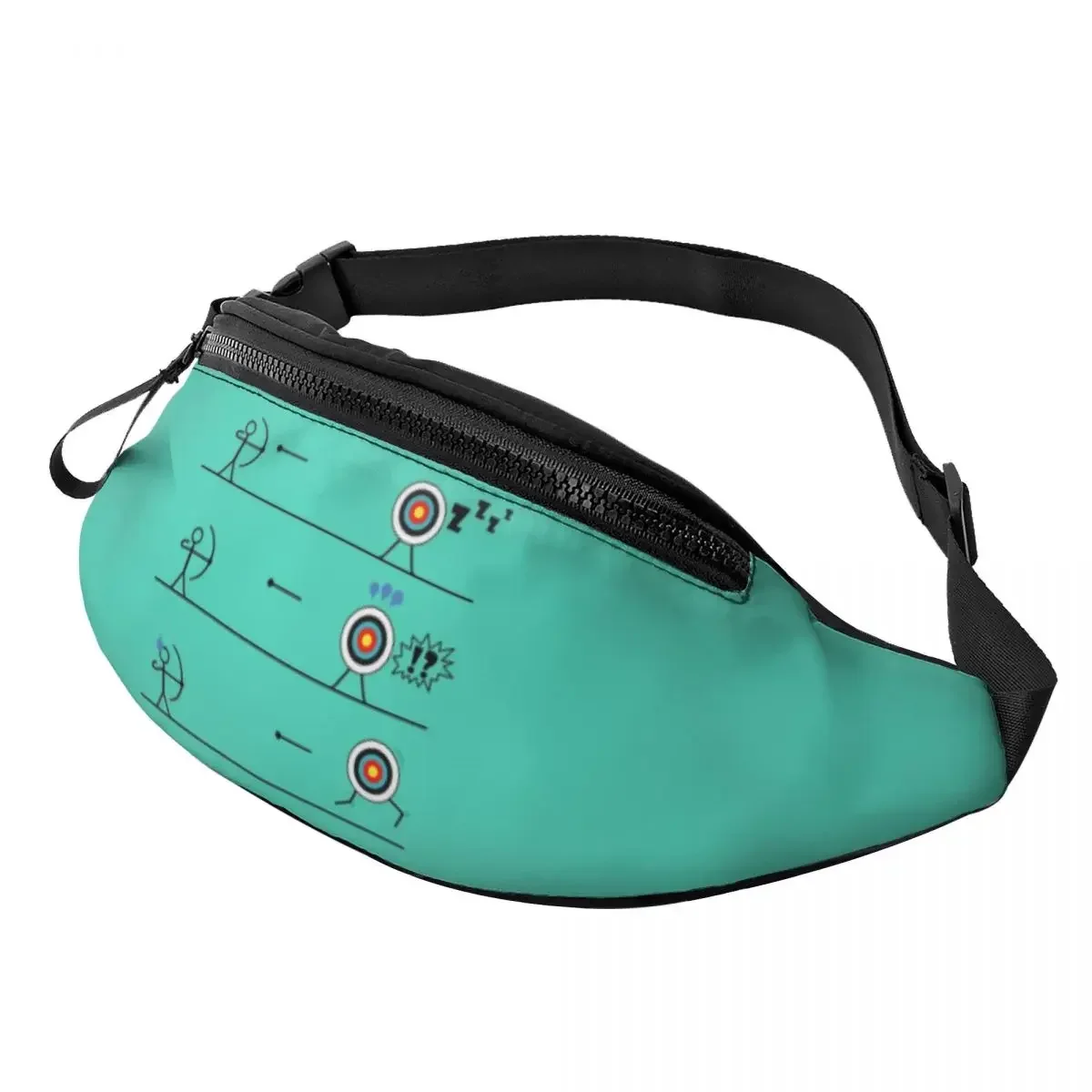 

Casual Running Archery Target Fanny Pack for Running Men Women Archer Bow Hunting Crossbody Waist Bag Phone Money Pouch