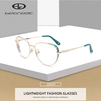 begreat vintage round glasses for women men anti blue light flat round metal optical frames computer glasses student eyewear