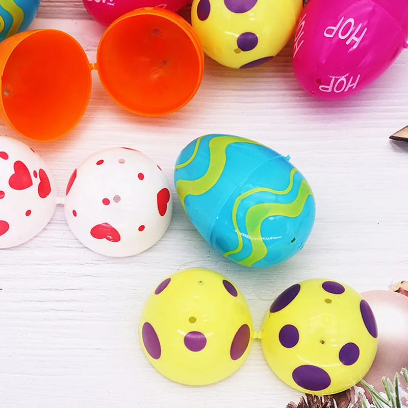 

12pcs Easter DIY Hand-painted Eggs Kindergarten Coloring Toy Gift Simulation Eggs