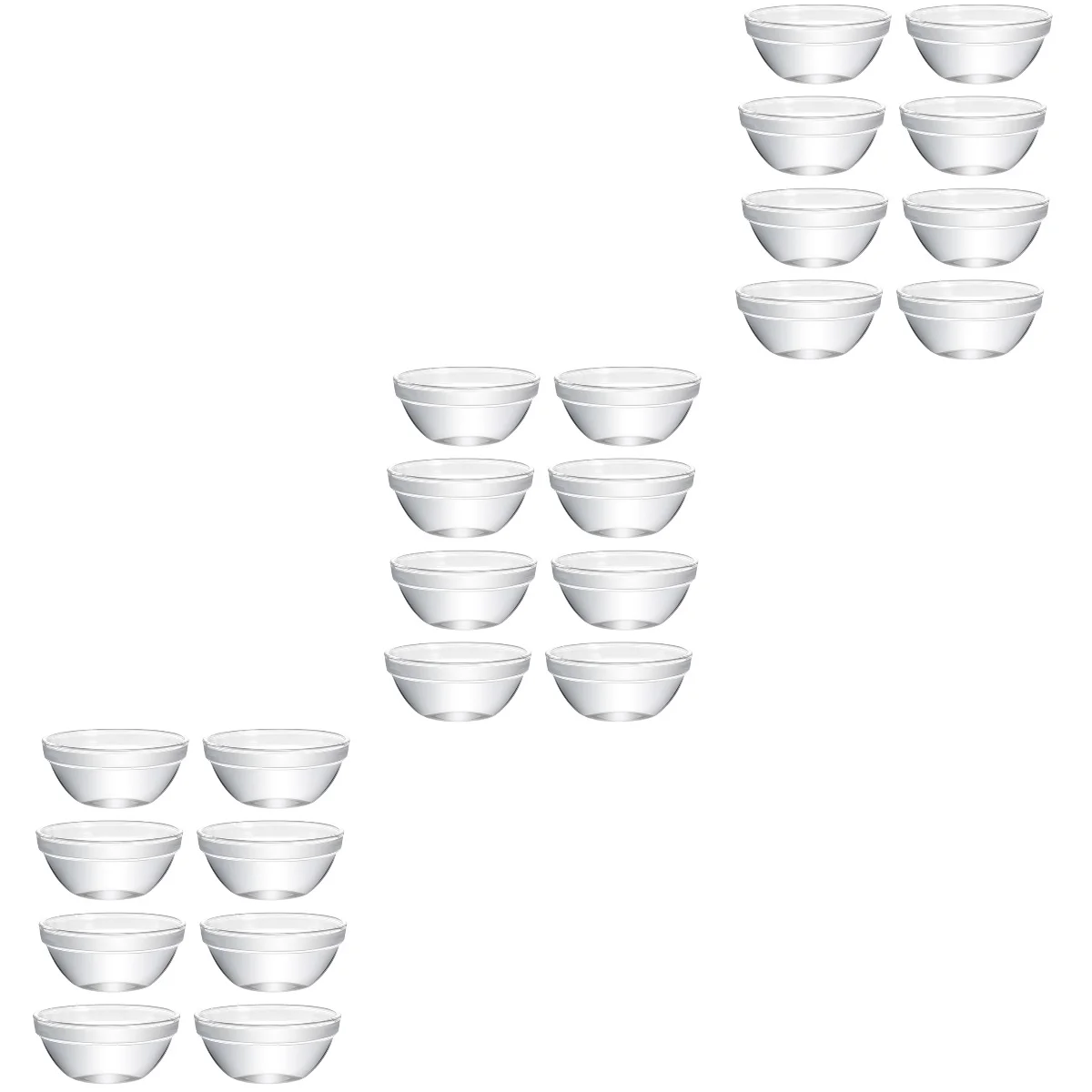 

24 pcs Dessert Rice Pudding Bowls Round Bowls Pudding Containers