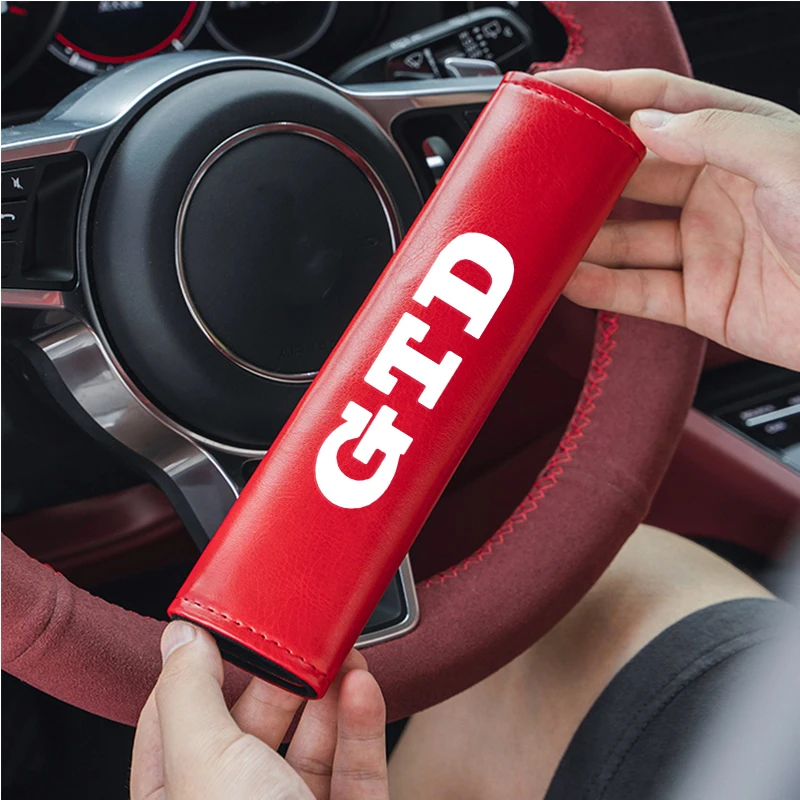 Наплечный ремень безопасности из натуральной кожи для Volkswagen Passat Jetta Rline Golf 3 4 5 6 7 8