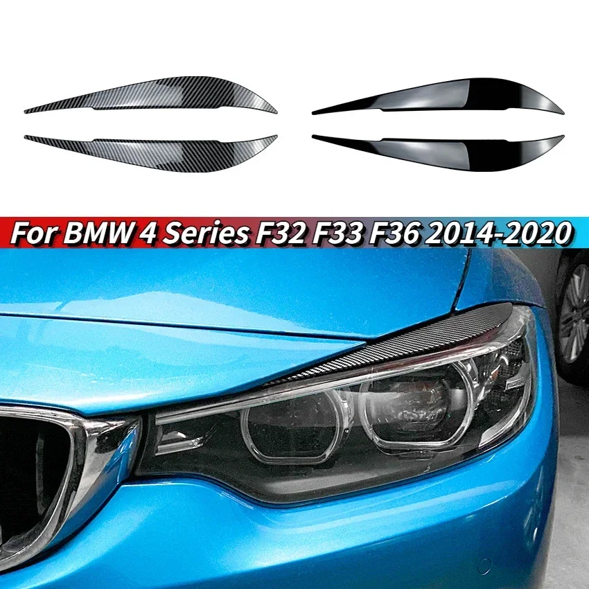 Для BMW 4 серии F32 F33 F36 F82 F83 M4 420d 420i 425d 430i 435i 2014-2020 Evil крышка фары брови угол век