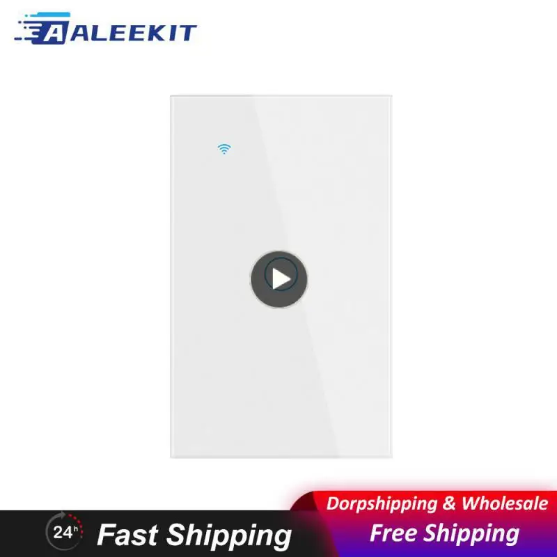 

Tuya Wif Touch Switch Home Appliance Smart Switch Tempered Glass Neutral Wire/no Neutral Wire Smart Remote Control Smart House