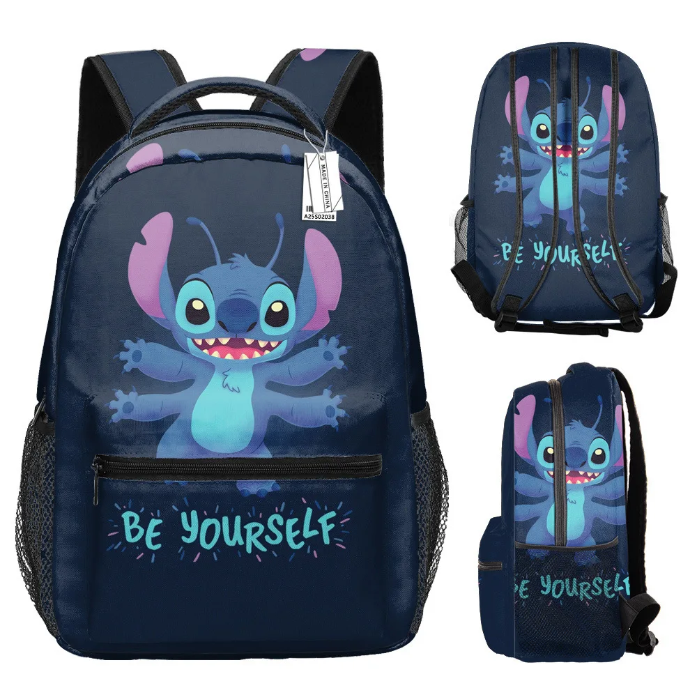 

16 Inch Stitch Backpack for Boys Girls Back To School Schoolbag Student Kawaii Backpack Stitch Lightweight Bags