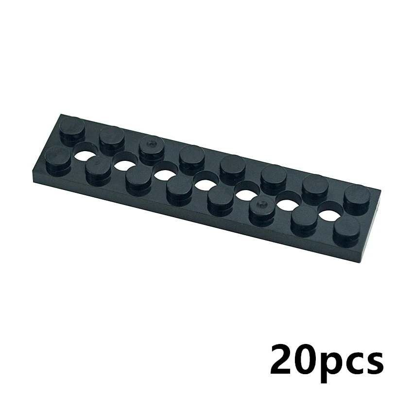 20 шт. Детский конструктор MOC Technical 3738 Technology Plate 2x8 с 7 отверстиями