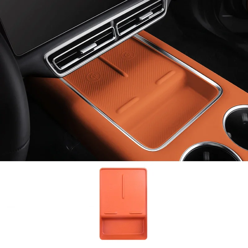 

Для Li Lixiang L7 L8 L9 2022 2023 2024 Автомобильная беспроводная силиконовая подкладка, держатель для стакана с водой, ящик для хранения, противоскользящая накладка, аксессуары