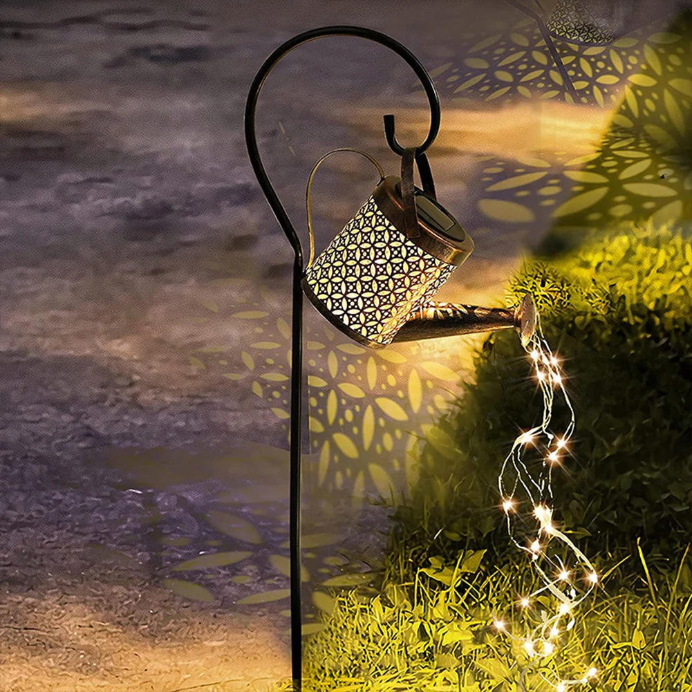 

Solar LED Watering Can Light Garden Lawn Lamps Outdoor Kettle Lantern Waterproof Landscape Lighting Decoration For Yard Art Type