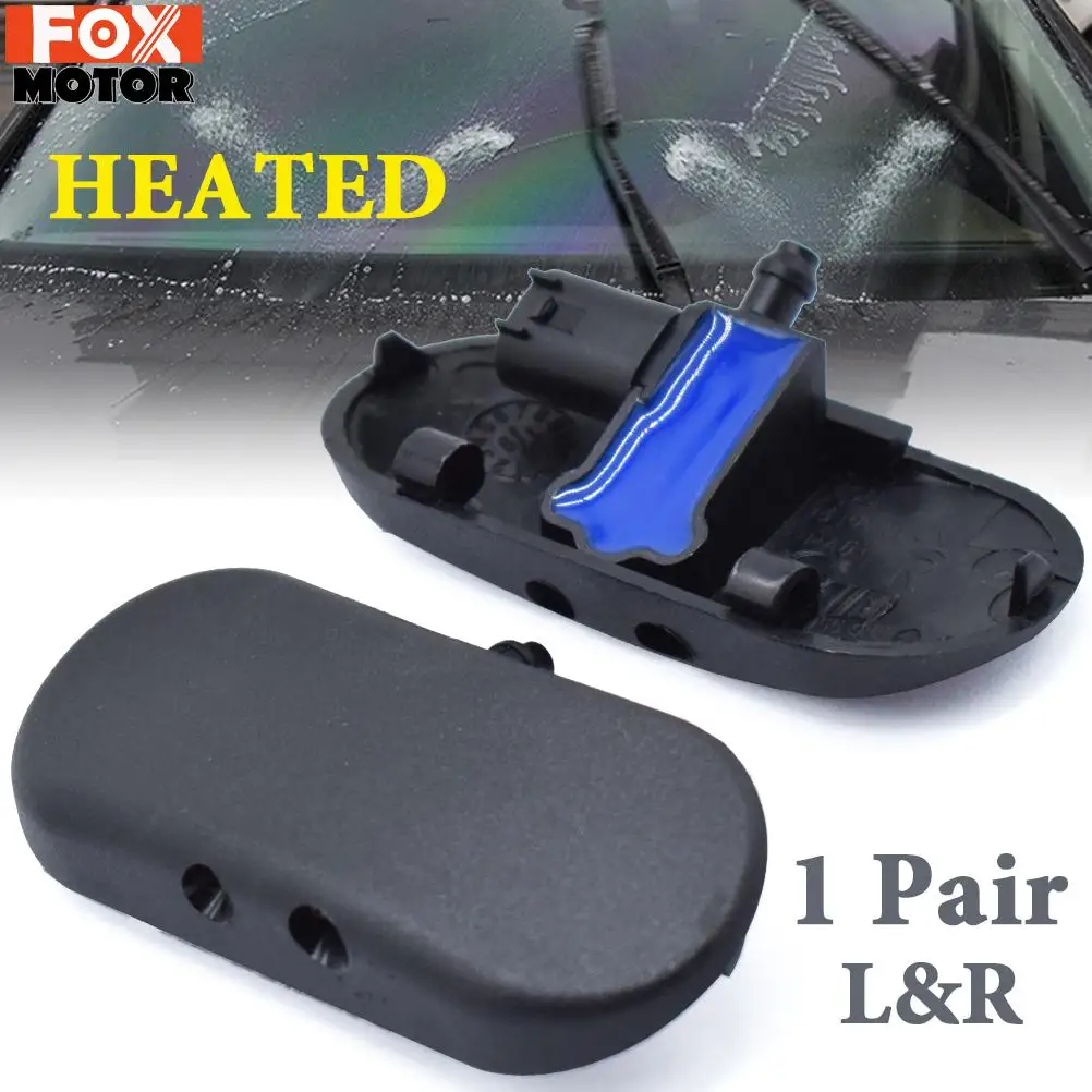 

2 шт., форсунка для омывателя переднего стекла с подогревом, левая и правая, 2 отверстия для Audi A2 A3 8P 2003-2013 A4 S4 B6 B7 A6 S6 A8 RS4