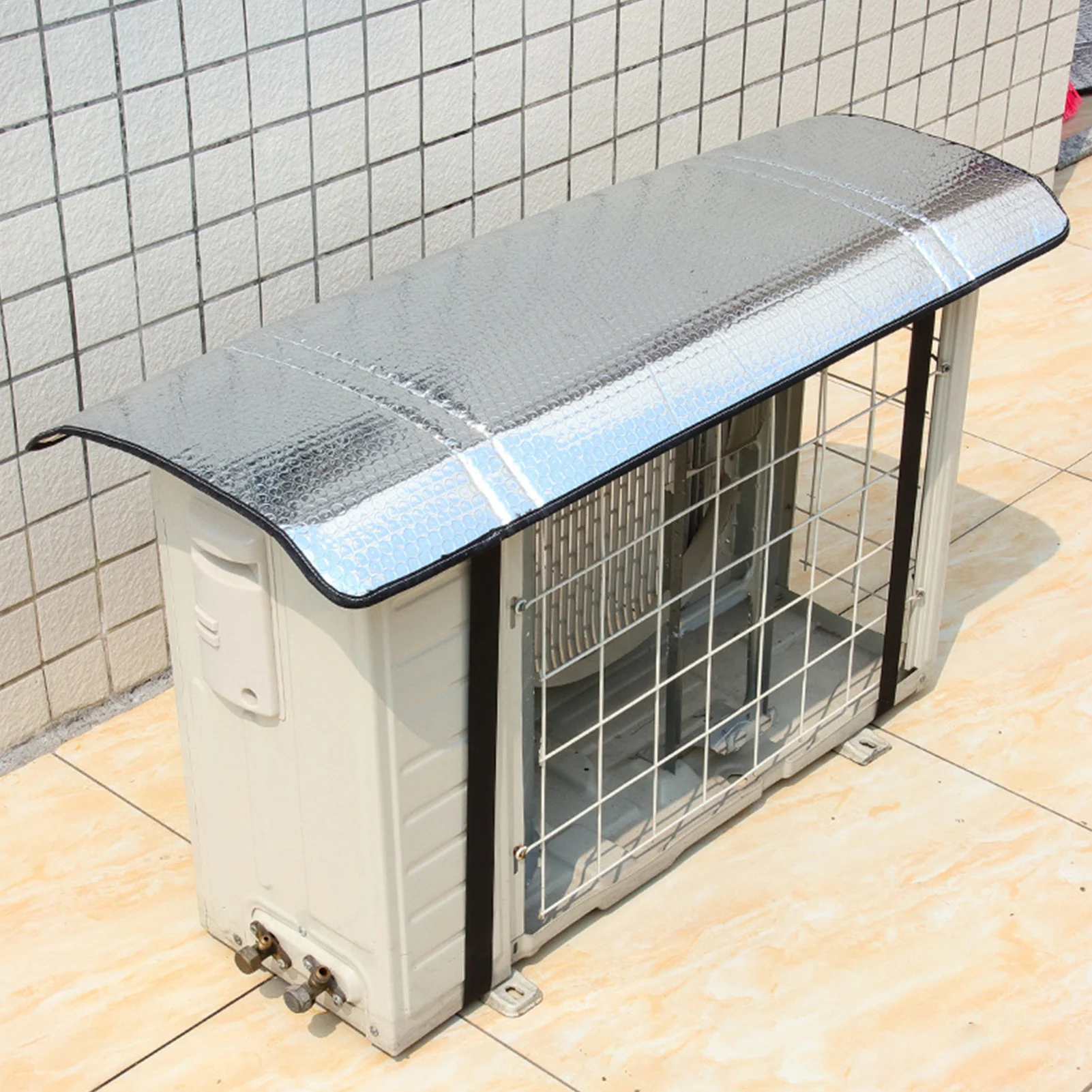 

Air Conditioner Cover Outside Waterproof Heavy Duty Energy Saving All Season Universal AC Unit Cover With Nylon Fixing Strap