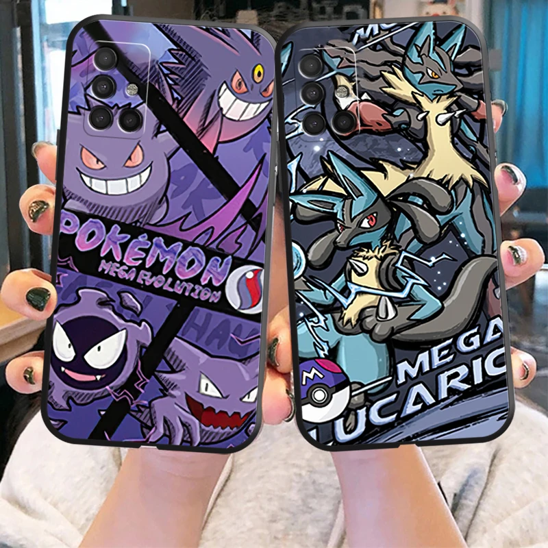 

Pokemon Anime Cool Phone Cases For Samsung A71 A72 4G 5G For A71 A72 Smartphone Back Cover TPU Luxury Ultra Funda Original