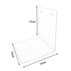 Прозрачная акриловая подставка для книг, 1 шт., настольная декоративная полка для хранения, подставка для книг, школьные канцелярские принадлежности