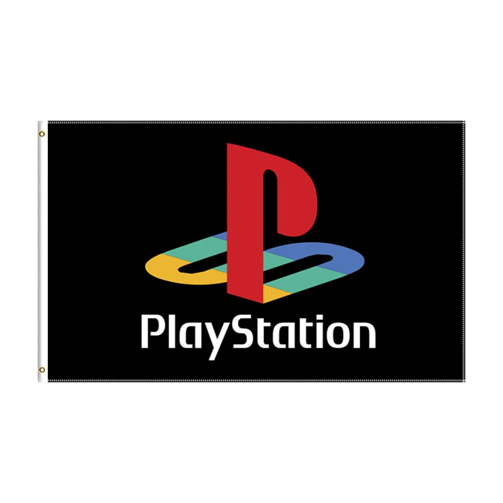 

3x5 Ft PS Playstation Flag Polyester Printed Game Banner For Decor