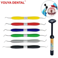 7pcs dental aesthetic restoration kit resin filler kit resin knife spatula dentist filled repair equipment dentistry instruments
