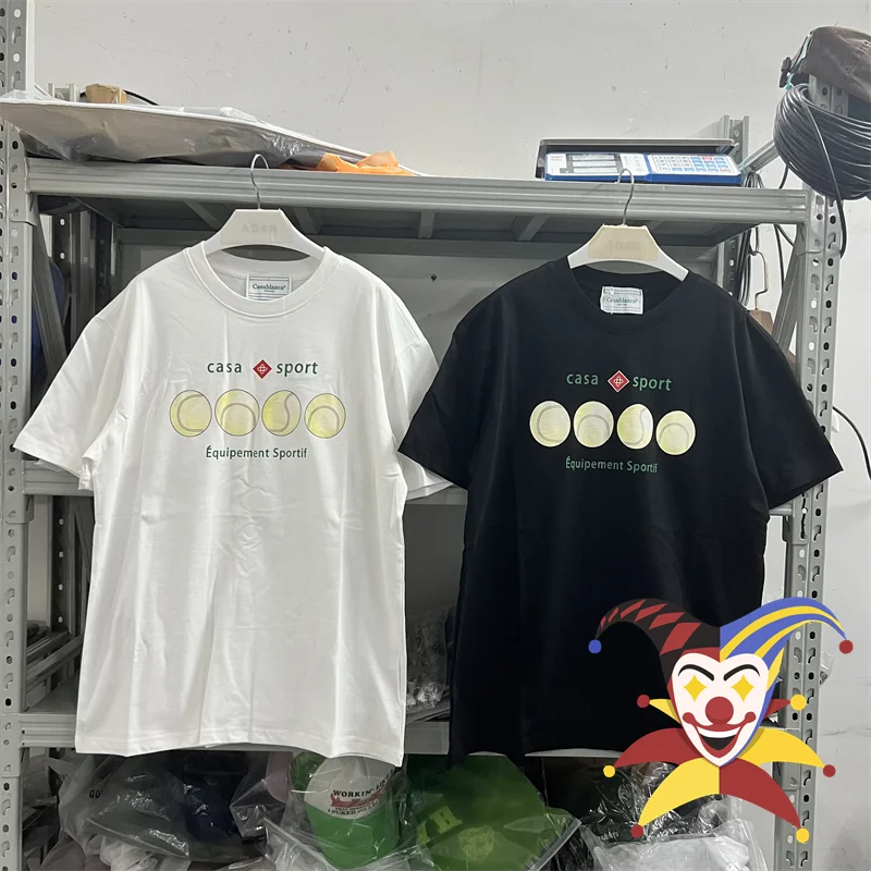 

Baseball Pattern Casablanca T Shirt Men Women Best Quality T-shirt Top Tees