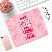 milk gaming mouse pad small cheap pink gamer girl gift anime cute laptops accessories deskmat cartoon rubber mat cherry blossom
