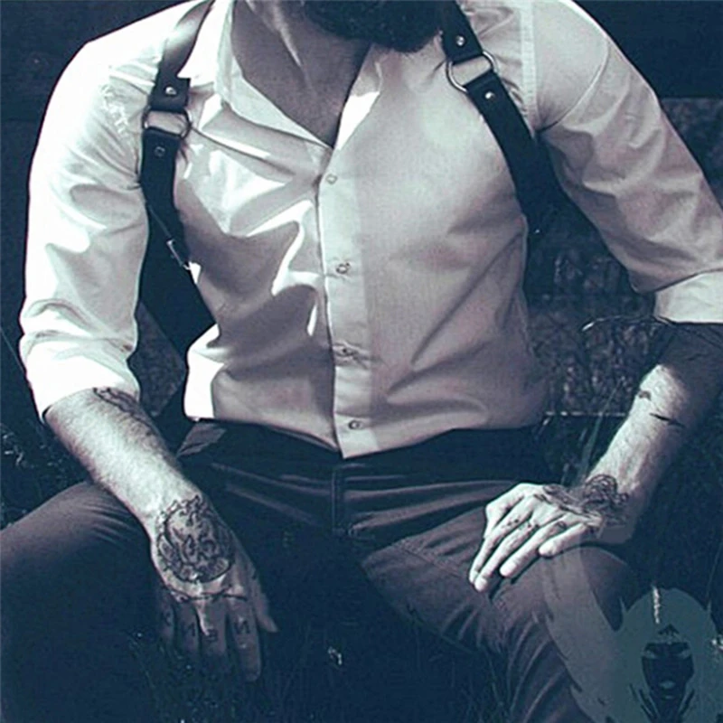 Arnés de pecho y cuerpo de cuero ajustable para hombre y mujer, cinturón Sexy Punk de lujo, accesorios de ropa, 1 unidad