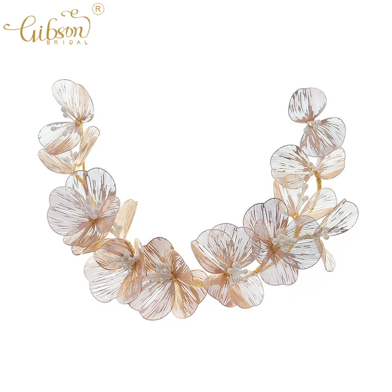 

Korean Style Wedding Flower Hair Accessories Bridal Headband Hair Clip For Travel Shooting Props