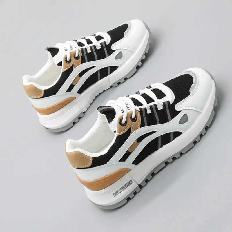 

Autumn Female Sneakers 2022 Fashion Patchwork Students Platform Sneakers Women Casual Daily Wear Korea Style Ladies Footwear