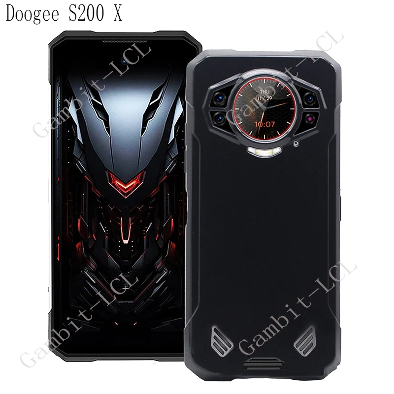 Чехол против падения для Doogee S200 X 2024 S200X 6 72 дюйма DoogeeS200 мягкий силиконовый чехол из