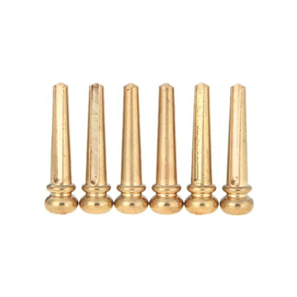 6-компонентная латунная народная акустическая гитара мостовой штифт