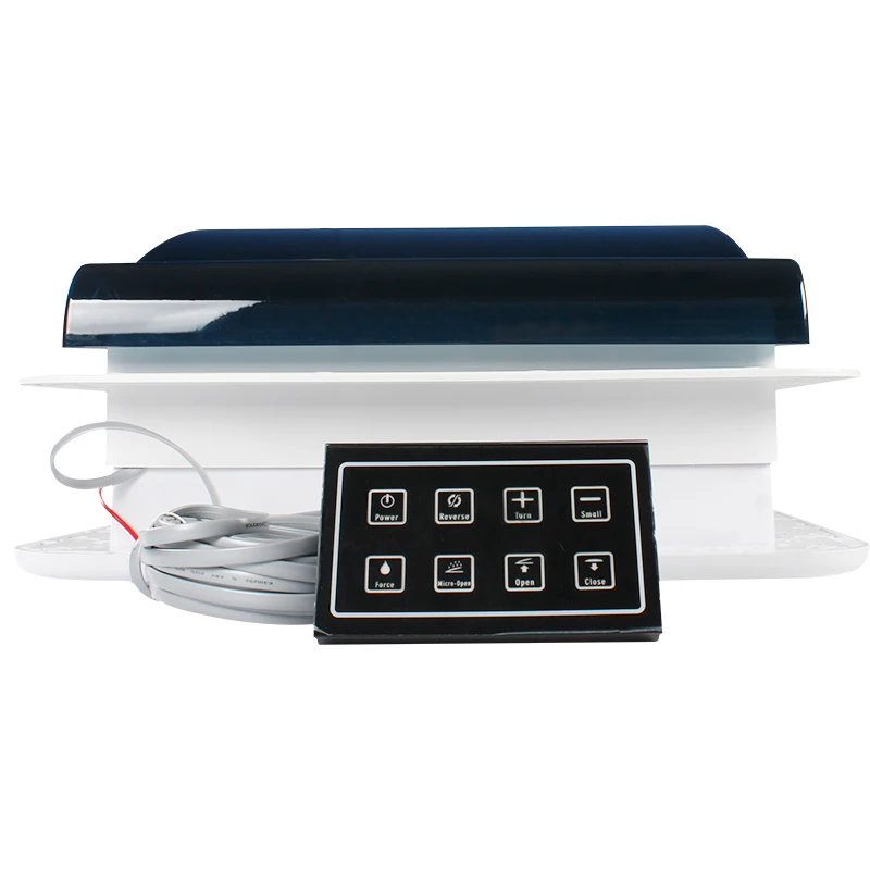 

TYTXRV OEM 420mm 14'' Caravan Skylight Electric Control with LED Light and Touch Panel 12V Caravan RV Vent Fan