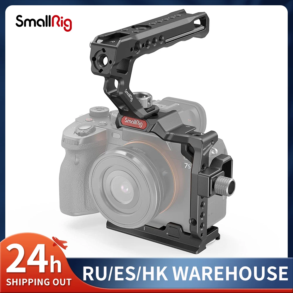 

SmallRig Half Camera Cage Kit for Sony Alpha 7S III A7s3 Features an ARRI locating top handle for handheld shooting 3237