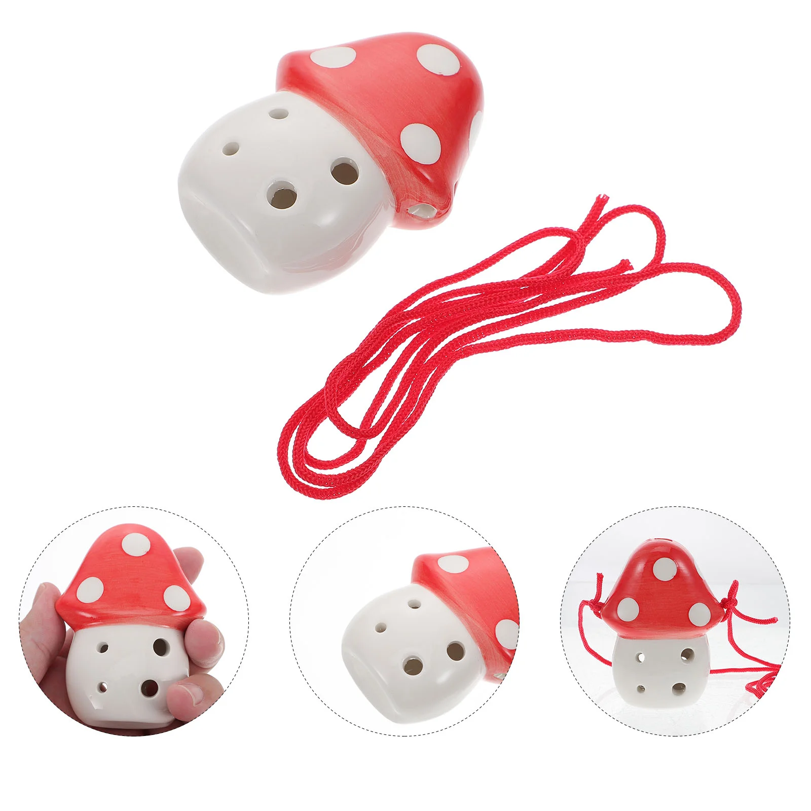 Окарина с отверстиями для путешествий детский грибной духовой инструмент