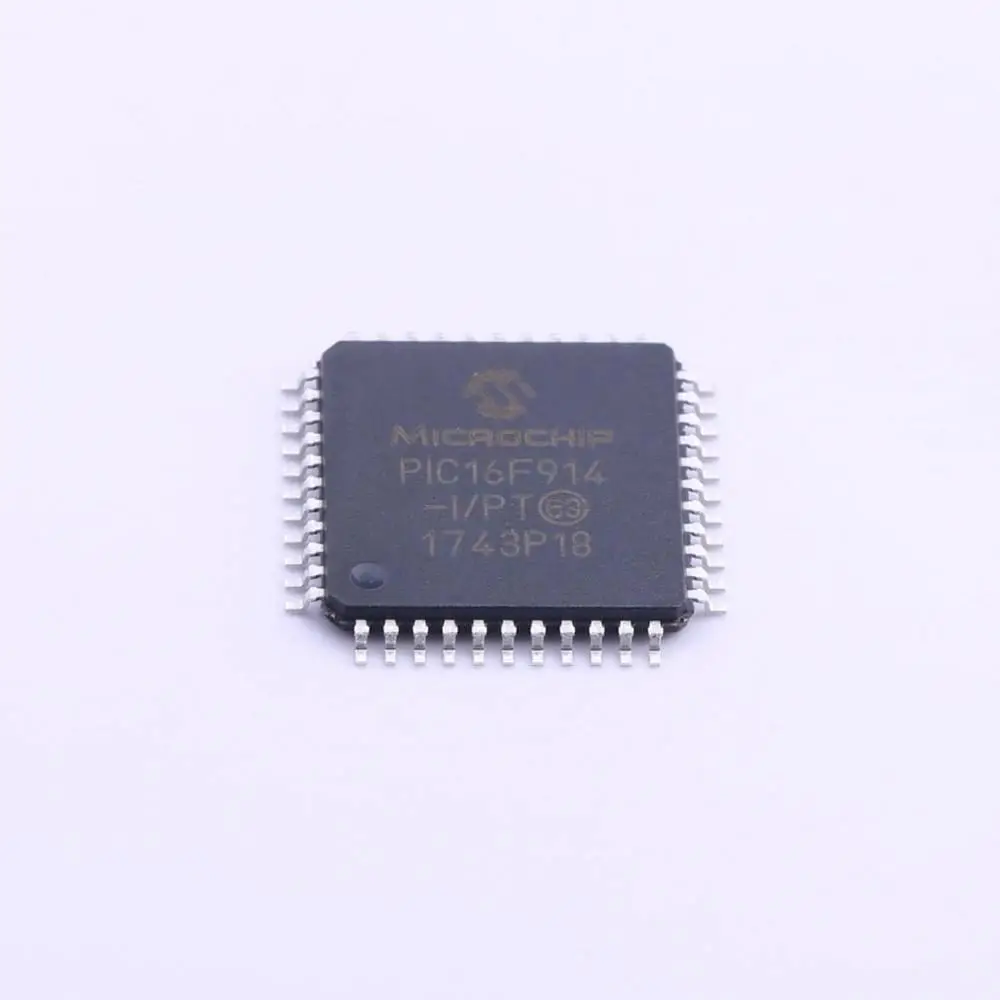 

MCU 8-bit PIC16 PIC RISC 7KB Flash 5V 44-контактный лоток TQFP-лотки PIC16F914-I/PT
