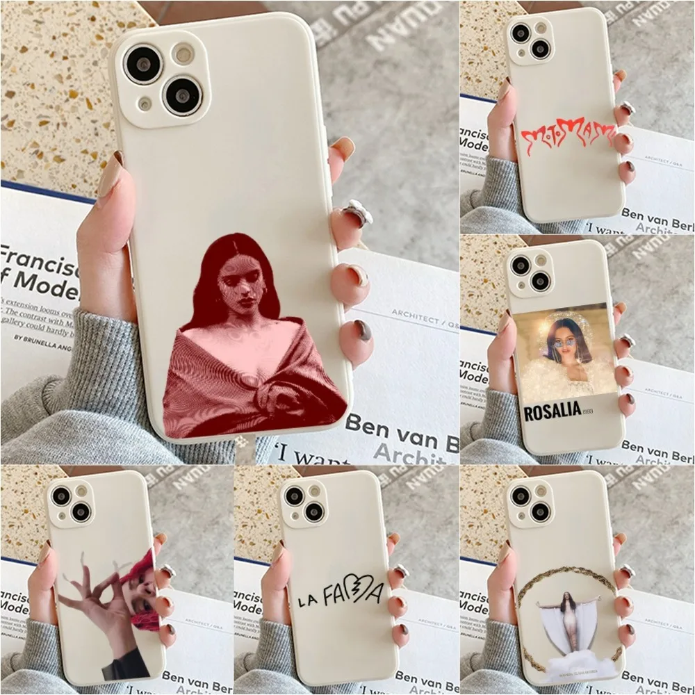 Чехол для телефона Rosalia pienso en Tu Iphone 11 13 14 Pro Max X Xr Xs Se2020 12 mini белый чехол