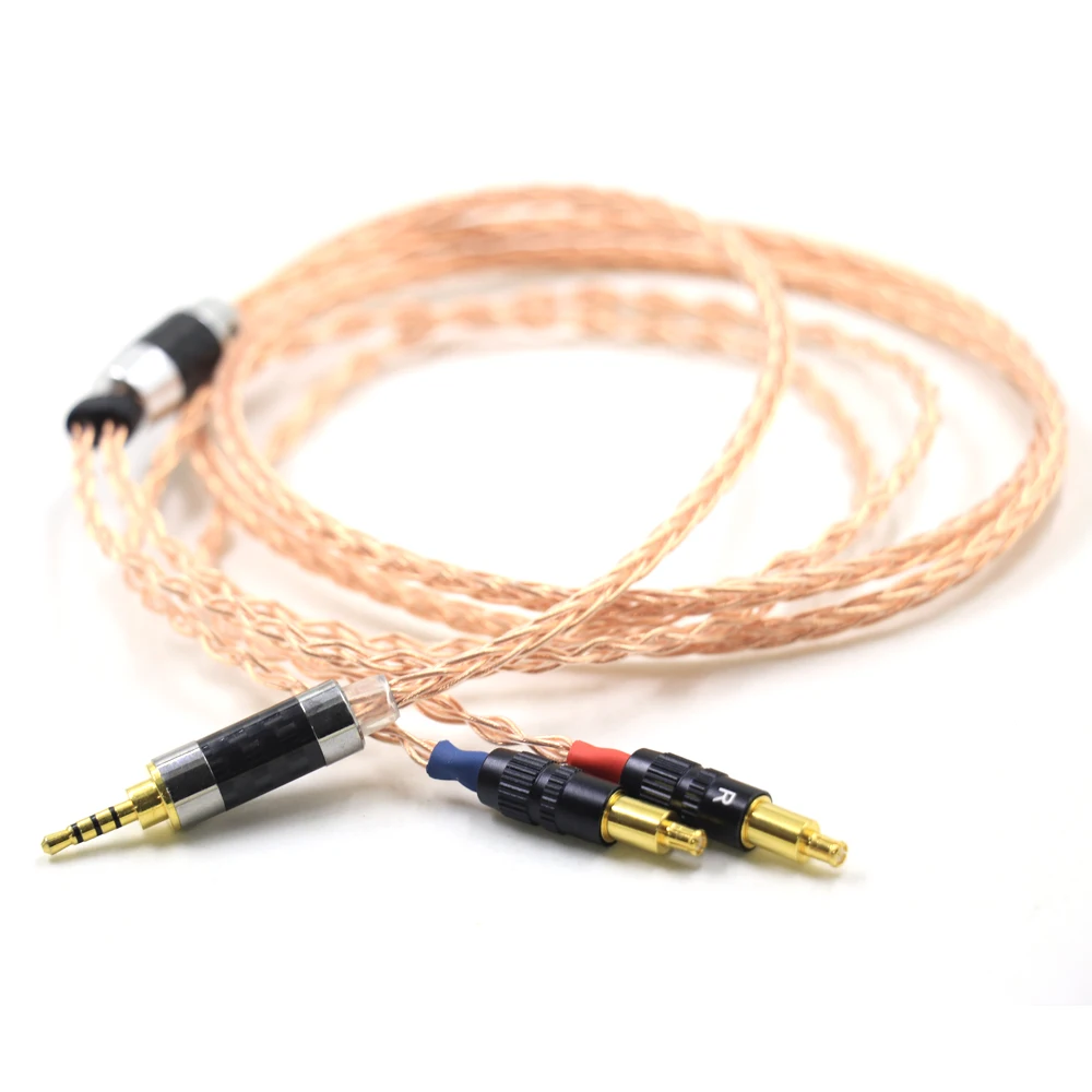 

NEW Single Crystal Pure Copper Headphone Upgrade Cable Cord For Technica ATH- AP2000Ti 750 770H 990H ADX5000 MSR7B Headset