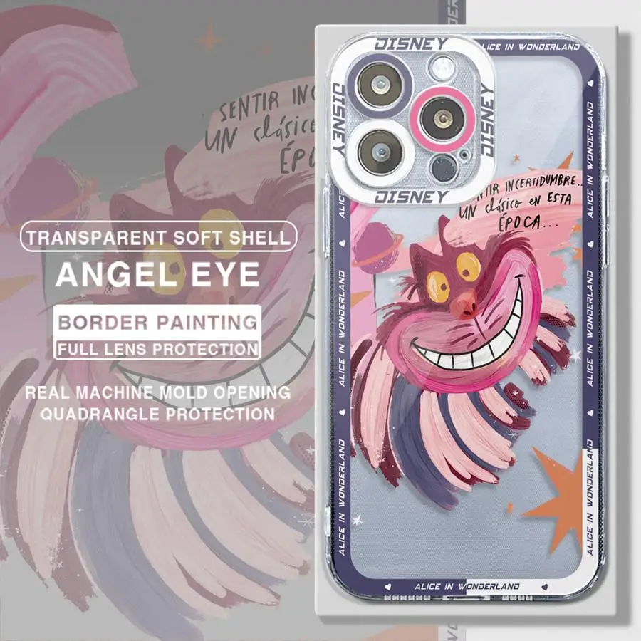 Disney Alice Cheshire Cat phone Case for Mi 11 Lite 5G 11T Pro Redmi 9A 10A 10C 12 4G 12C 13C 4G5G Poco X3 NFC Cover