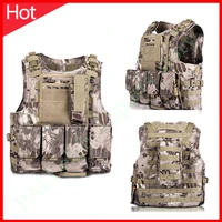 outdoor tactical gear plate carrier vest military hunting paintball equipment combat body armor assault cs vests for kids child