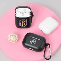 floral gold initial alphabet letter airpods 3 case for airpods 12 pro cases silicone wireless charging earphone matte tpu cover