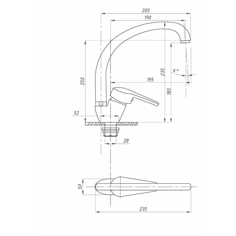 Mixer fauzt side handle 40 k. The nut fzs863-b131 |