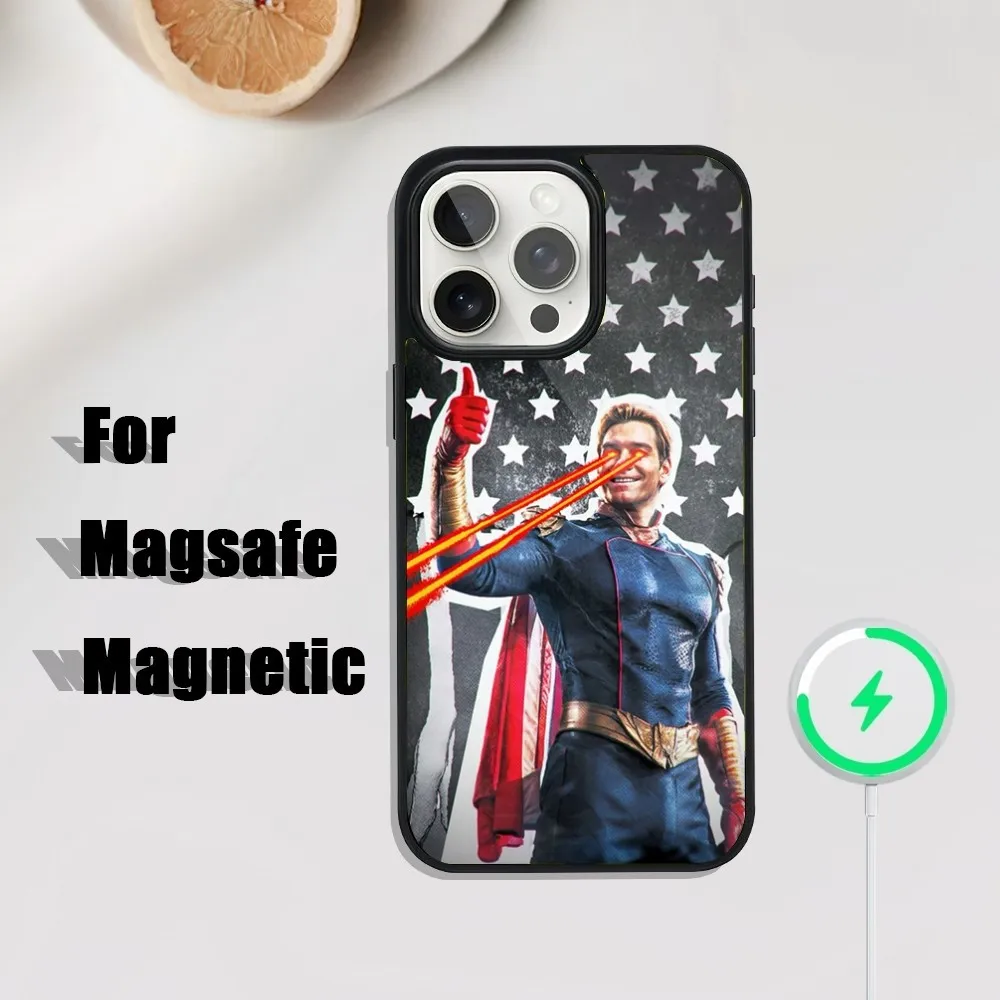 The H-HomelanderS Phone Case For iPhone 16 15 14 13 12 11 Plus Pro Max Mini Magsafe Magnetic Wireless Charging