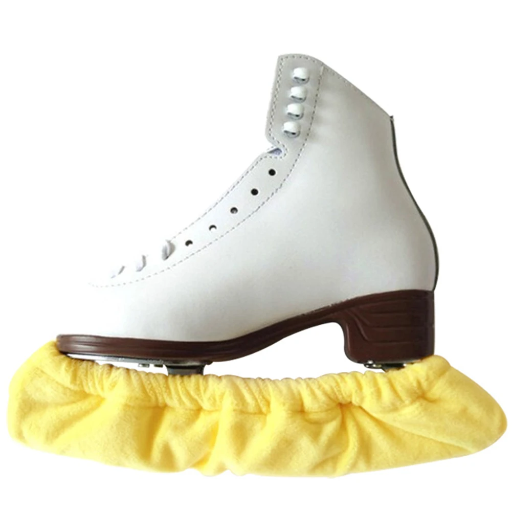

1 Pair Thicken Long Fleece Ice Skating Figure Skating Skate Blade Cover Guard Protector Elastic Anti-rust Water Uptake One Size