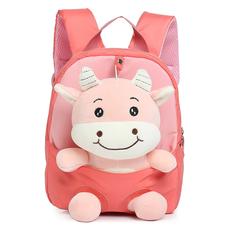 

Children Plush Bag Cute Calf Cartoon Kids Bags Kindergarten Preschool Backpack for Boys Girls Baby School Bags 3-4-6 Years Old