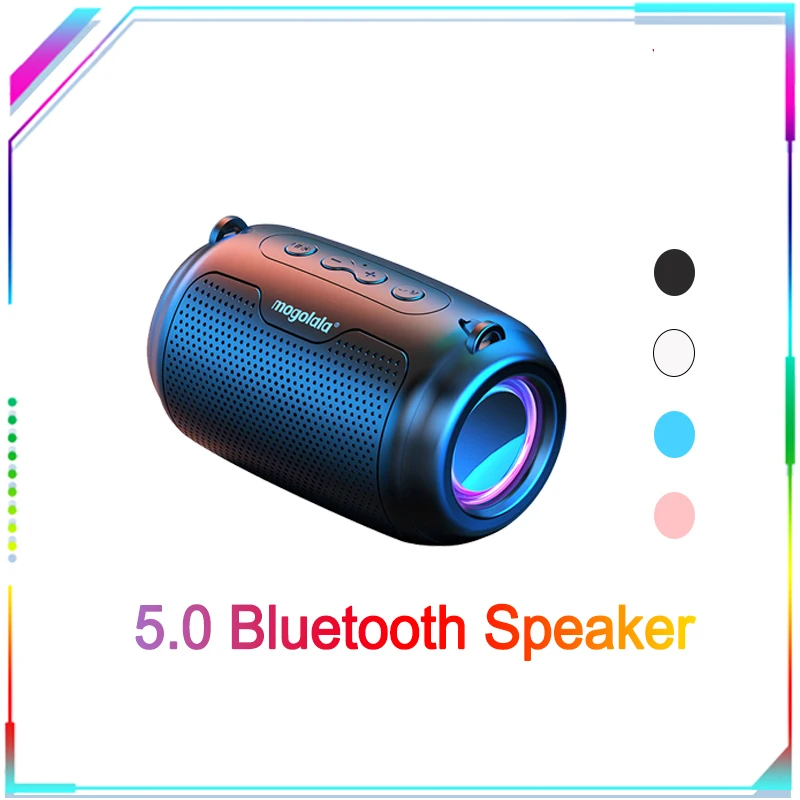 5.0 Bluetooth Speaker Hifi Stereo Sound Loudspeaker Extra Bass Soundbar Waterproof Portable Subwoofer Game Music Outdoor Gifts